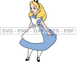 Alice in Wonderland Svg, Alice Svg, Cartoon Customs Svg, Incledes Png DSD & AI Files Great For DTF, DTG 34