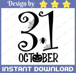 october 31st svg, halloween round svg, october 31st cut file, halloween cut file, spider svg, spider design