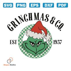 vintage grinchmas and co est 1975 svg file for cricut