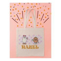 custom trick or treat halloween candy bag, halloween personalized tote bag, halloween candy bag, treat bag for kids, tod
