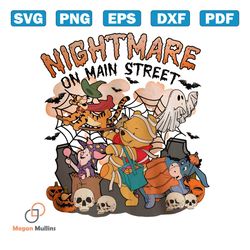 vintage nightmare on main street winnie the pooh png file