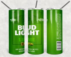 bud light lime tumbler png - drink tumbler design - straight design 20oz/ 30oz skinny tumbler png - instant download