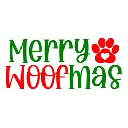 merry woofmas svg, christmas dog svg, santa paws svg, digital download/cut file, sublimation, clip art (individual svg/d