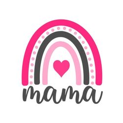 happy mother's day svg, rainbow mama svg, digital download, cut file, sublimation, clip art (includes svg/png/dxf file f