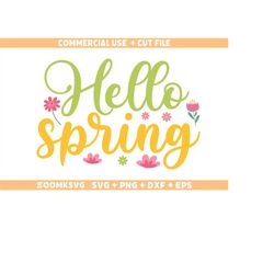 Spring SVG, Hello spring SVG, Easter Svg, Spring Png, Flower Svg, Spring Svg, Spring Mug Svg, Spring Quote Svg, Plant Sv