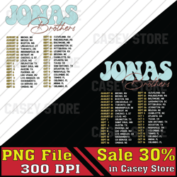 jonas brother music band 2023 png, one night tour png, boy band file png, retro 90s band png, music merch concert 2023