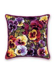 cross stitch kit - luxury anyutka pillow - embroidery kit - needlework kit - diy kit