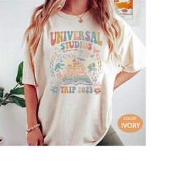 vintage disney universal studios comfort colors shirt, universal studios trip 2023 shirt, universal studios shirt, disne
