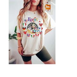 comfort colors retro disney epcot shirt, epcot center 1982 shirt, mickey and friends epcot shirt, disney epcot shirt, di