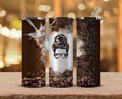 coffee tumbler wrap , 20oz skinny tumbler sublimation png, coffee tumbler wrap 02