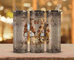 coffee tumbler wrap , 20oz skinny tumbler sublimation png, coffee tumbler wrap 13