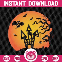 haunted house halloween svg,haunted house svg,halloween castle svg,halloween svg,haunted house signs,silhouette,png