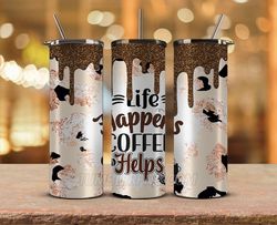 coffee tumbler wrap , 20oz skinny tumbler sublimation png, coffee tumbler wrap 26