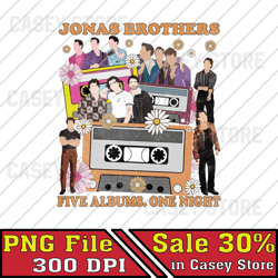 jonas brother cassette retro 90s band png, music band 2023 file png, music tour 2023 png, retro band 90s tour png, music