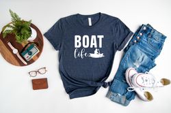 boat life shirt, adventure shirt, lake shirt, boat trip t-shirt, fishing shirt, lake vibe tee, gift for boat lover