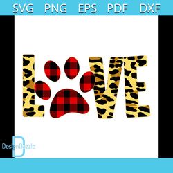 love svg, animal svg, leopard svg, dog paw svg, dog lover svg, footprints svg, leopard color svg, heart svg, love animal