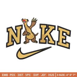 sid x nike embroidery design, ice age embroidery, embroidery file, embroidery shirt, nike design, digital download