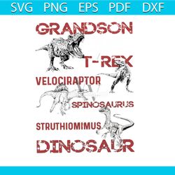 grandson bundle svg, animal svg, dinosaur svg, trex svg, you are as strong as trex svg, velociraptor svg, grandfather sv
