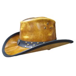 western australian cowboy outback leather hat