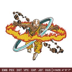 aang embroidery design, avatar embroidery, anime design, embroidery shirt, embroidery file, digital download