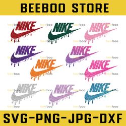 10 files glitter nike logo bundle - png - instant digital downloads