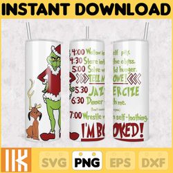 Christmas Characters Grinch Maybe Tumbler PNG 