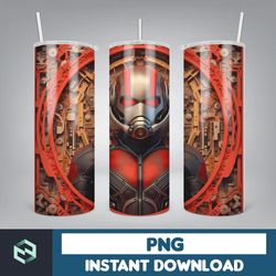 cartoon and super hero tumbler wrap png, 3d tumbler design skinny sublimation, digital download