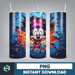 cartoon and super hero tumbler wrap png, 3d tumbler design skinny sublimation, digital download