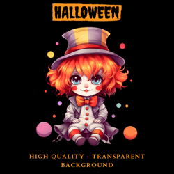 halloween clipart - transparent background - high quality - commercial use - digital download