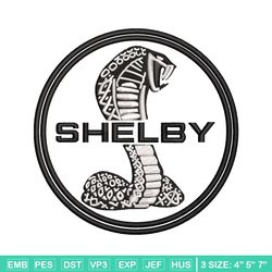 shelby circle embroidery design, logo embroidery, emb design, embroidery shirt, embroidery file, digital download