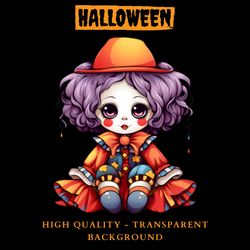 halloween clipart - transparent background - high quality - commercial use - digital download