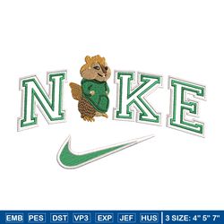 beaver nike embroidery design, beaver embroidery, nike design, animal shirt, embroidery shirt, instant download