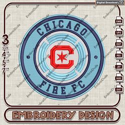 chicago fire fc embroidery design, mls logo embroidery files, mls chicago fire fc logo, machine embroidery pattern