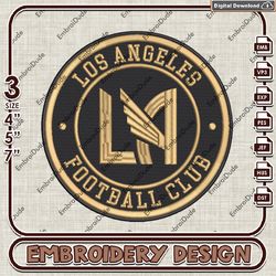 los angeles fc embroidery design, mls logo embroidery files, mls los angeles fc logo, machine embroidery pattern