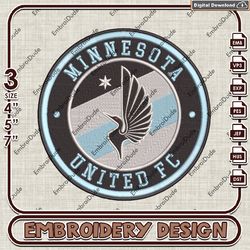 minnesota united fc embroidery design, mls logo embroidery files, mls minnesota united  logo, machine embroidery pattern