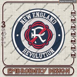 new england revolution embroidery design, mls logo embroidery files, mls revolution logo, machine embroidery pattern