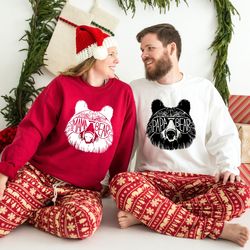 mama bear - papa bear sweatshirt, mama dada sweater, family matching sweat, gift for daddy,  mama bear gift, couple gift