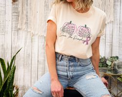 save the pumpkins, breast cancer shirt, cancer shirt, cancer support tee, breast cancer month, cancer awareness tee