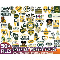 50 bundle green bay packers svg, football team svg