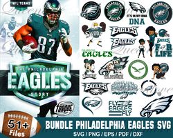 51 designs philadelphia eagles svg bundle, eagles logo svg