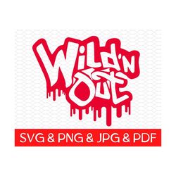 wildn out logo svg png  ,pdf jpg instant download