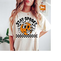 stay spooky halloween shirt, pumpkin halloween skeleton shirt, trick or treat shirt, halloween skeleton shirt ,spooky sh