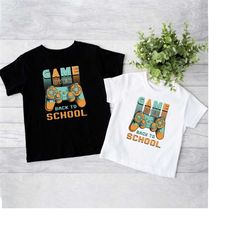 game over back to school shirt, back to school shirt, gaming school shirt, first day of school shirt, hello school tee,