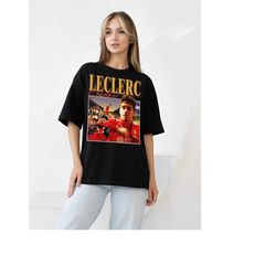 charles leclerc shirt, limited charles leclerc t-shirt, charles leclerc vintage t-shirt, 90s vintage charles leclerc scu