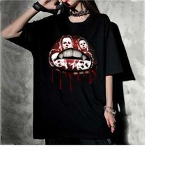limited michael myers vintage shirt, michael myers homage t-shirt, myers thriller t-shirt friday the 13th horror,  hallo