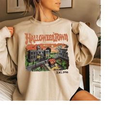 vintage halloween town est 1998 sweatshirt, halloweentown university sweatshirt, pumpkin halloweentown shirt, halloween