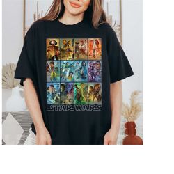 star wars celebration mural art panels t-shirt, star wars logo shirt, disneyland wdw matching family shirt, magic kingdo