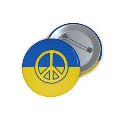 i stand with ukraine pin | stand for ukraine pin | unisex ukraine printed label pin  | stop war pin