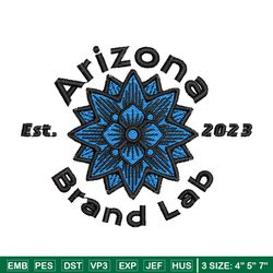 arizona brand lab embroidery design, flower embroidery, logo design, logo shirt, embroidery shirt, instant download