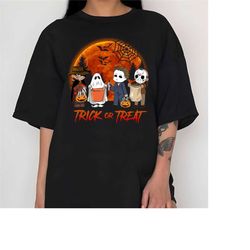 horror movies halloween shirt, halloween movie characters shirt, trick or treat shirt, halloween shirt, halloween party